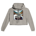 Passes All Over cropped hoodie with Alpine-road illustration