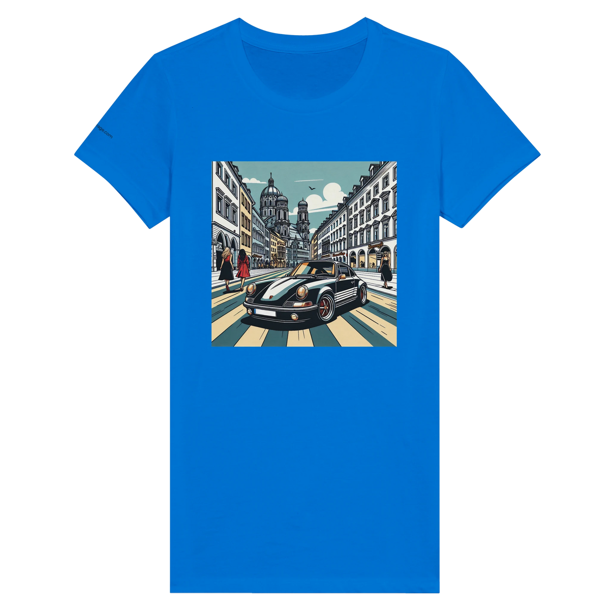 Munich Maximilian Car Girl Exclusive women's T-shirt with sports-car artwork