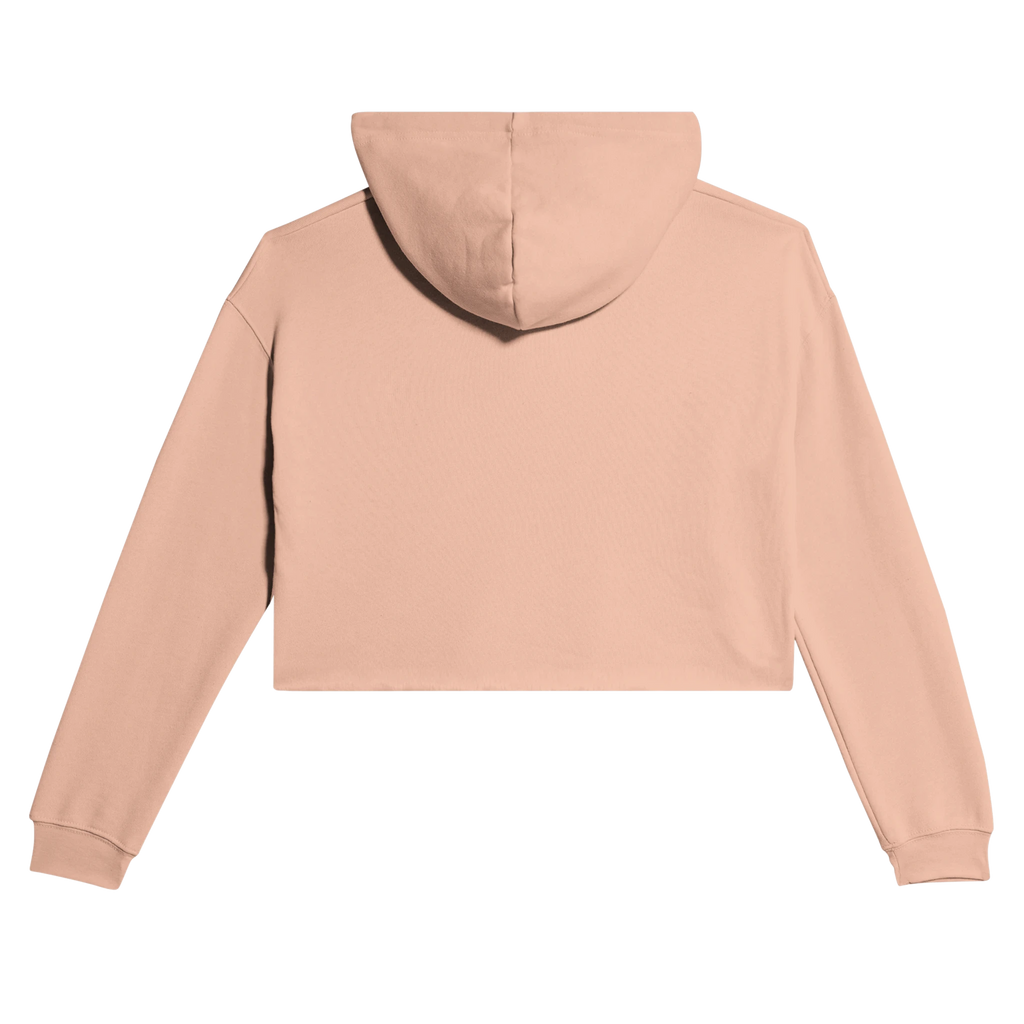 Passes All Over cropped hoodie with Alpine-road illustration