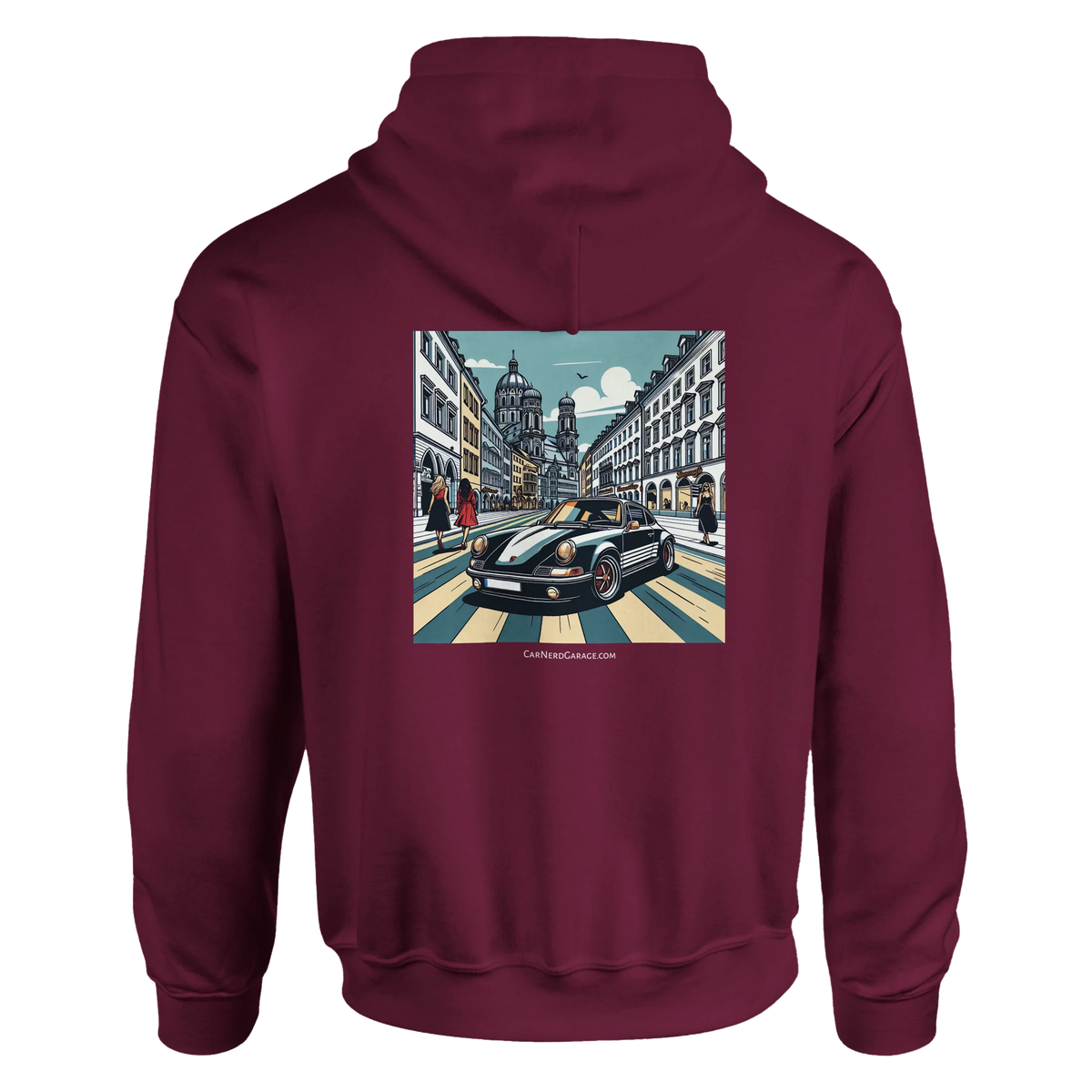 Maximilian Got Style unisex hoodie with Munich sports-car artwork
