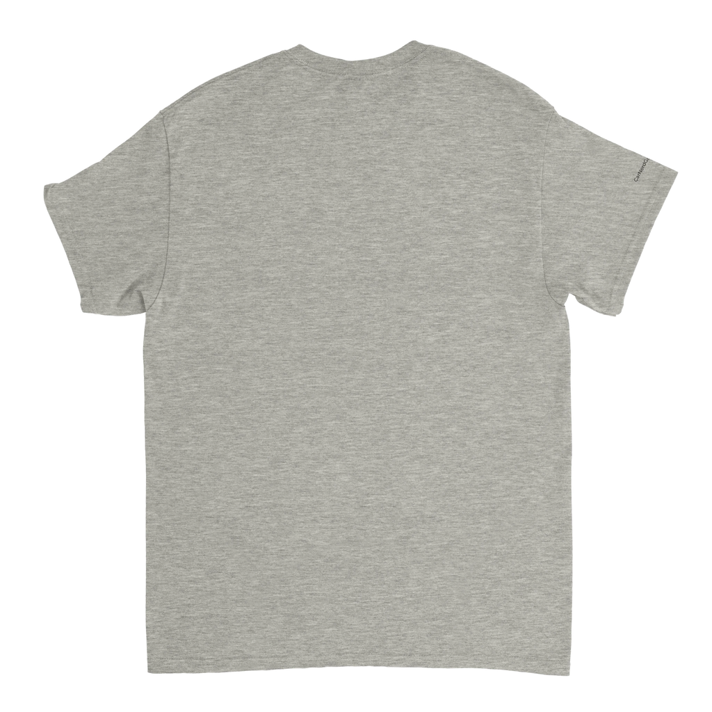 Curvy Bavarian heavyweight unisex T-shirt with Alpine-road artwork