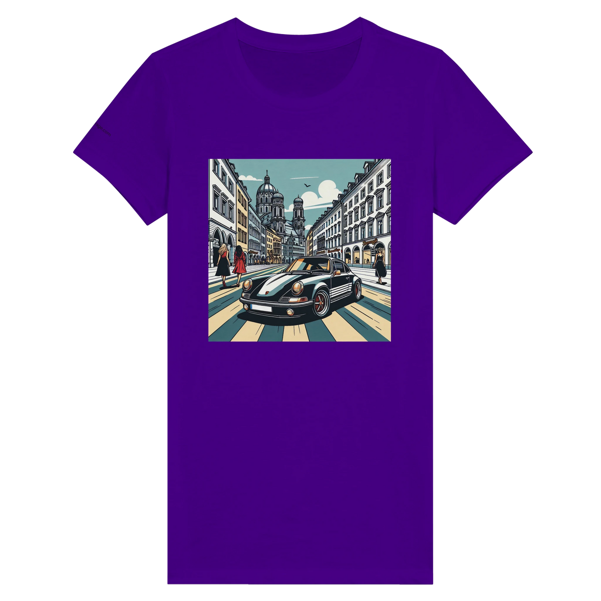 Munich Maximilian Car Girl Exclusive women's T-shirt with sports-car artwork