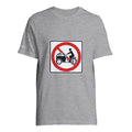 Say No to Lastenfahrrad unisex T-shirt with prohibition-sign artwork