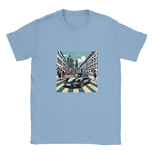 Maximilianstraße unisex T-shirt with Munich sports-car artwork