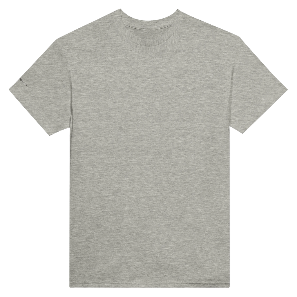 Curvy Bavarian heavyweight unisex T-shirt with Alpine-road artwork