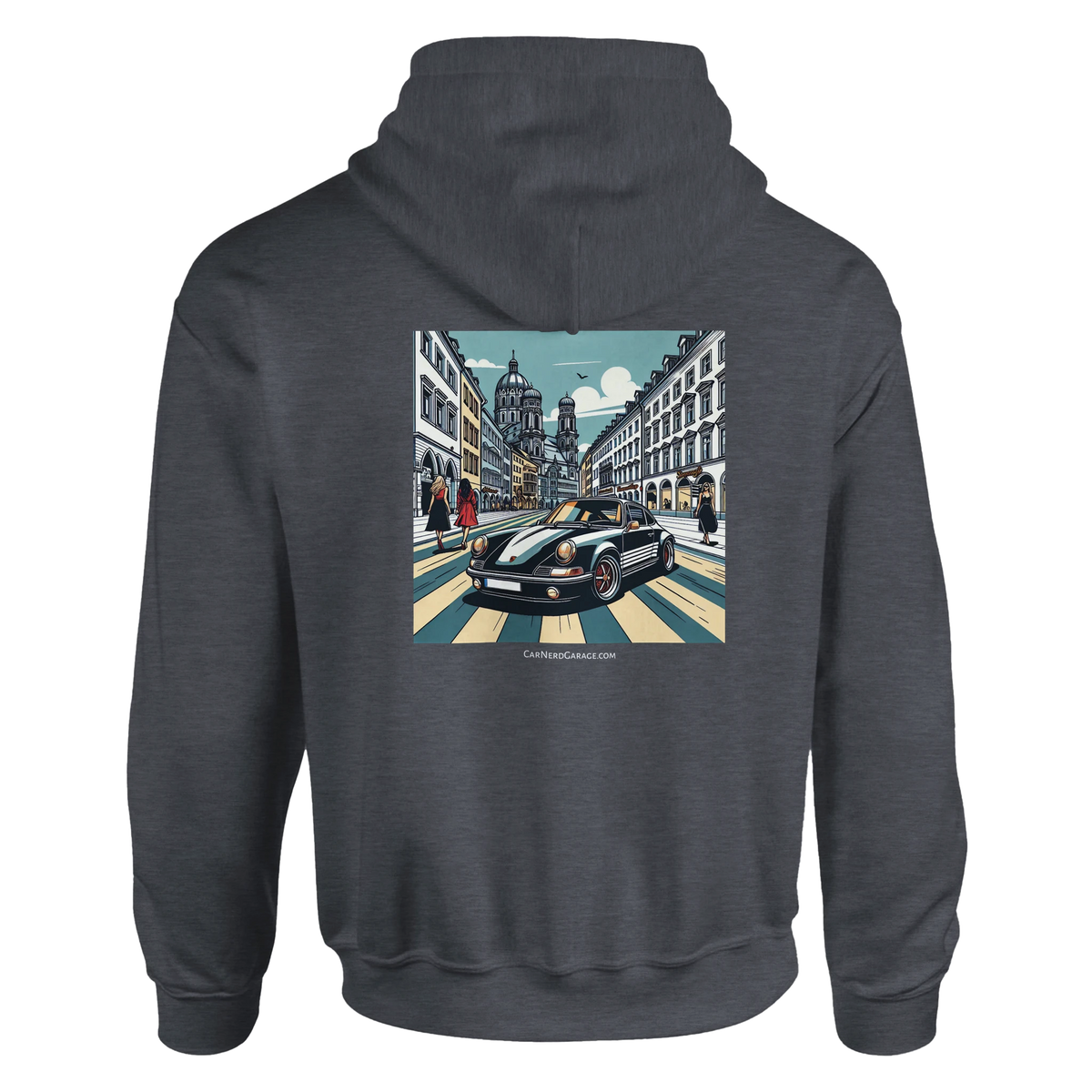 Maximilian Got Style unisex hoodie with Munich sports-car artwork