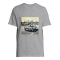 Classic 7 Autobahn unisex T-shirt with retro saloon-car artwork