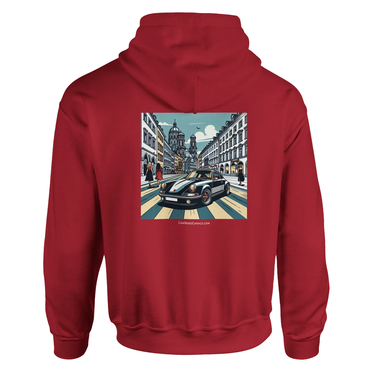 Maximilian Got Style unisex hoodie with Munich sports-car artwork