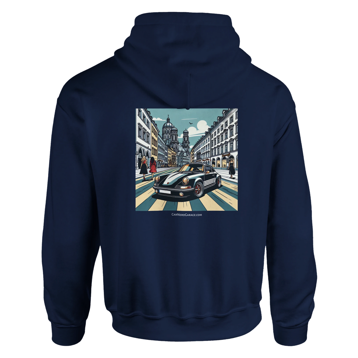 Maximilian Got Style unisex hoodie with Munich sports-car artwork