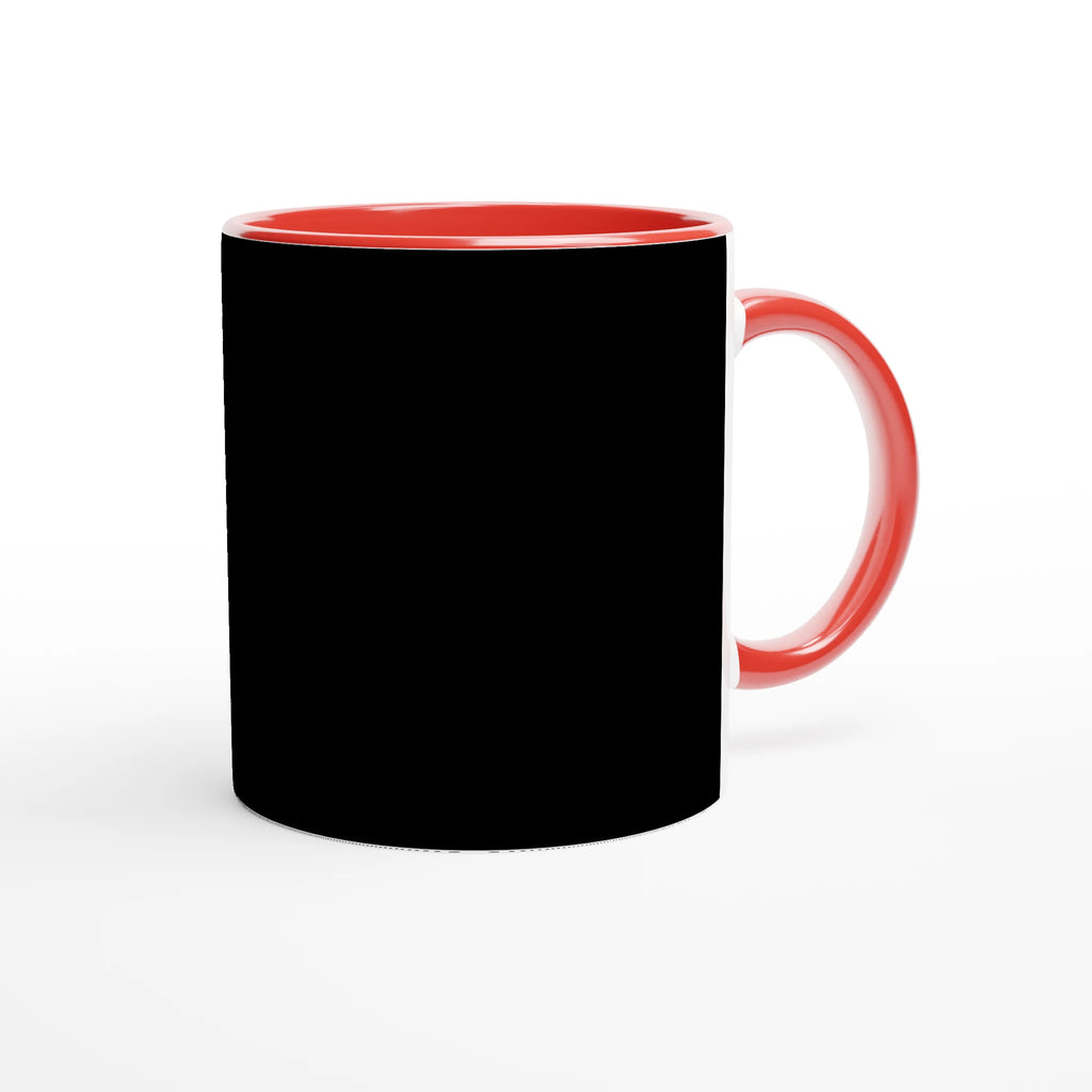 Say No to Lastenfahrrad ceramic mug with prohibition-sign artwork