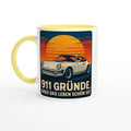 911 Gründe ceramic mug with retro sports-car artwork
